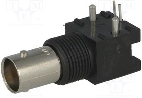 5227161-9, Гнездо; BNC; "мама"; угловой 90°; 50Ом; THT; на панель; черный 5227161-9, Гнездо; BNC; "мама"; угловой 90°; 50Ом; THT; на панель; черный