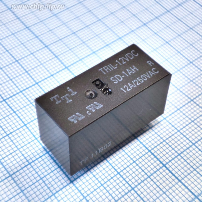TRIL-12VDC-SD-1AH-R, реле 12V/12A 250VAC