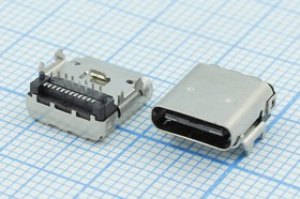 Гнездо USB 3.1, Тип C, Гнездо угловое, 12 прямых и 12 угловых контактов, на плату; Q-14585 гн USB \C 3,1\24P4C\плат\\\USB3.1 TYPE-C-24PF-02 Гнездо USB 3.1, Тип C, Гнездо угловое, 12 прямых и 12 угловых контактов, на плату; Q-14585 гн USB \C 3,1\24P4C\плат\\\USB3.1 TYPE-C-24PF-02