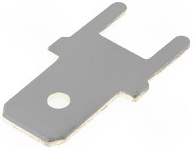 PC187, Наконечник: плоский, 4,8мм, 0,5мм, "папа", THT, латунь, луженые PC187, Наконечник: плоский, 4,8мм, 0,5мм, "папа", THT, латунь, луженые