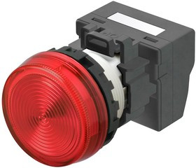 M22N-BN-TRA-RC, Industrial Panel Mount Indicators / Switch Indicators Flat Ind Red,24 VAC/DC