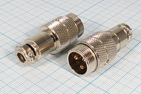 Штекер микрофонный MIC16\3P\каб\ М16\MC901-3P; №1793 штек мик MIC16\3P\каб\ М16\\MC901-3P