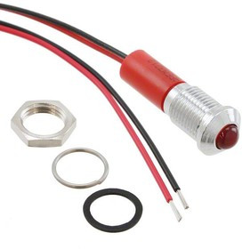 Q8P3CXXHR110E, LED Panel Mount Indicators LED INDICATOR 8MM