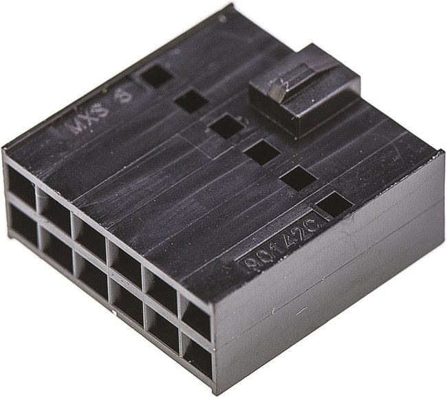 90142-0012, Headers & Wire Housings HSG 2X06P VT POLAR FRIC LOCK 90142-0012, Headers & Wire Housings HSG 2X06P VT POLAR FRIC LOCK