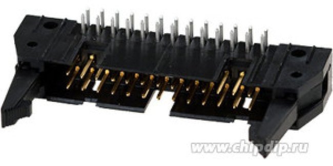 5499786-6, Headers &amp; Wire Housings 26 POS HDR 15AU R/A W/LONG LATCHES