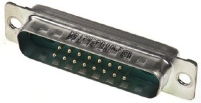 DB17W2PA00LF, DW 17 Way Panel Mount D-sub Connector Plug DB17W2PA00LF, DW 17 Way Panel Mount D-sub Connector Plug