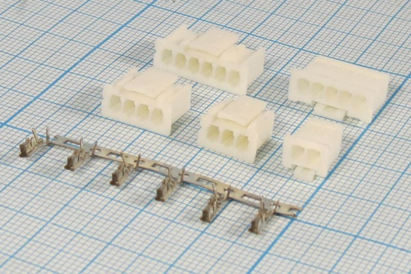 Разъем питания XA-1x 2 розетка , шаг P2.5, монтаж на кабель, XA-02