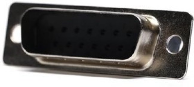 DAA-15P-K87-F0, Conn D-Subminiature M 15 POS 1.37mm Crimp ST Cable Mount 15 Terminal 1 Port