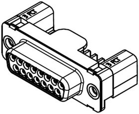 173109-1921, D-Sub Standard Connectors FCT SMT DSUB RA PC RCPT 09 PN W/CLINCH 173109-1921, D-Sub Standard Connectors FCT SMT DSUB RA PC RCPT 09 PN W/CLINCH