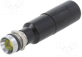 19500432, Индикат.лампа: LED; вогнутый; желтый; 230ВAC; O8мм