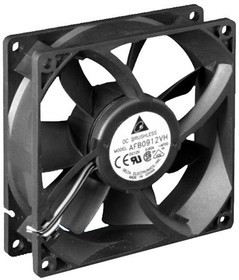 AFB0924L-R00, DC Fans Tubeaxial Fan, 92x25.4mm, 24VDC, Ball Bearing, 3-Lead Wires, Locked Rotor Sensor
