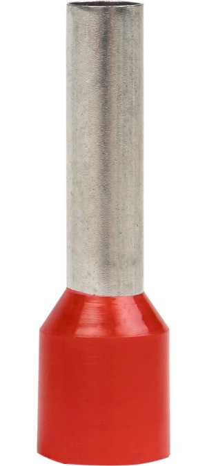 Наконечник штыревой втулочный изол. НШвИ 10.0-18 (уп.50шт) EKF nhvi-10.0-18