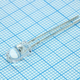 FYL-5003UYC1F, Светодиод 5 мм, суперяркий желтый, прозрачный, 590 нм, 2200 мКд, 20°