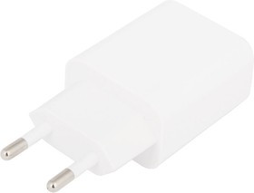 Блок питания (сетевой адаптер) HOCO C62A с 2 USB портами 2,1 A кабель USB Type-C в комплекте белый