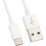 Блок питания (сетевой адаптер) HOCO C62A с 2 USB портами 2,1 A кабель USB Type-C в комплекте белый
