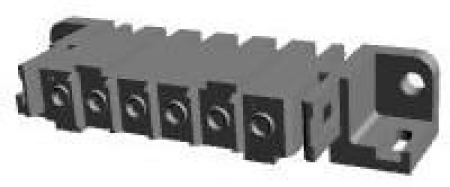 207611-6, Power to the Board 6P SOCKET HEADER TIN METRIMATE
