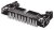 XG4A-1434, Conn Ejector Header PL 14 POS 2.54mm Solder RA Side Entry Thru-Hole