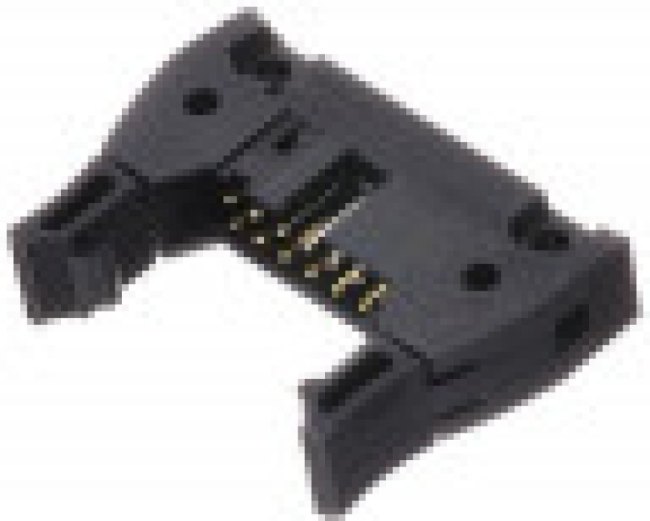 XG4A-1434, Conn Ejector Header PL 14 POS 2.54mm Solder RA Side Entry Thru-Hole