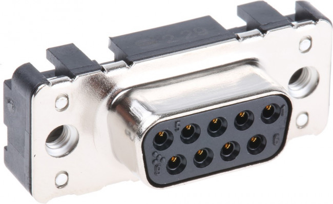 09661516512, Разъем D-Sub; PIN: 9; гнездо; "мама"; прямой; THT; UNC4-40