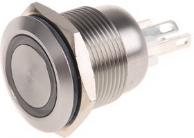 MPI002/28/WH, Pushbutton Switches Stainles Steel Vandl Resistant Switch