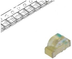 HSMM-C120, LED; SMD; 0604; green; 45?120mcd; 1.6x1x0.6mm; 155°; 3.3?3.9V; 20mA