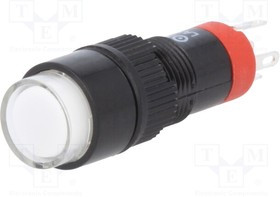 V10Y-11-230W, Переключатель: кнопочный, Пол: 2, SPDT, 0,5A/250ВAC, 1A/24ВDC, IP40