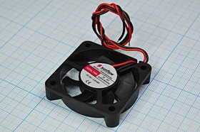 Вентилятор 50x50x10, напряжение 24В, ток 0,09А, выводы 2L, подшипник скольжения, RQD5010HS