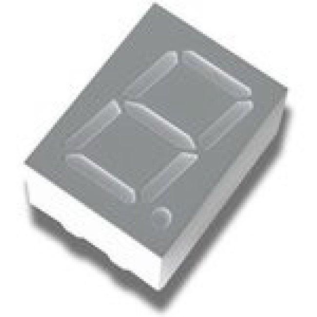 HDSP-7803-JK000, Дисплей: LED, 7-сегментный, 7,62мм, 0,3", II.зн: 1, зеленый, катод