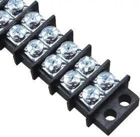 1509W, Conn Barrier Strip 18 POS 9.52mm Screw Panel Mount 20A