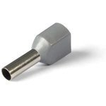 НШВИ(2) 4.0-12, Наконечник штыревой втулочный изолированный серый 2х4.0мм²