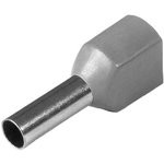 НШВИ(2) 4.0-12, Наконечник штыревой втулочный изолированный серый 2х4.0мм²