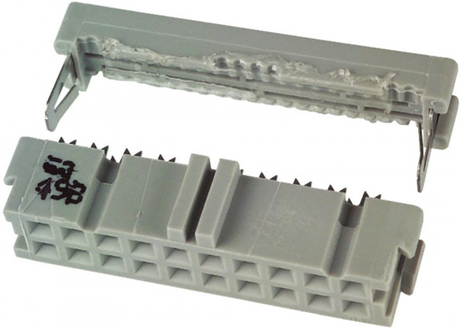 3421-7600, 20-Way IDC Connector Socket for Cable Mount, 2-Row