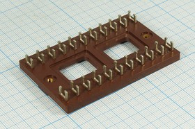 Клеммник, плата соединительная, 22 контакта, 76x48x12мм, 2отверстия под винт М3, 3ПМ25-11; №12794 клеммн ПС\22C\76x48x12\\2отв М3\3ПМ25-11