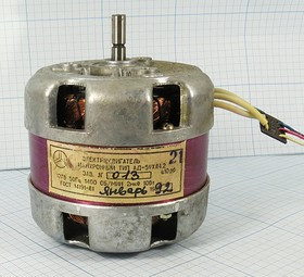 Двигатель 127В~, 10Вт, скорость(об/мин) 1400, АД-05