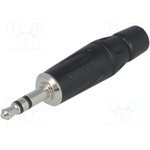 KS3PB, Телефонный аудио разъем, Stereo, 3 контакт(-ов), Штекер, 3.5 мм, Монтаж на Кабель
