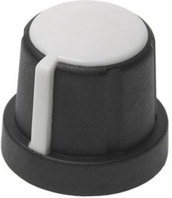 1231-K, Knobs &amp; Dials S/T Control Knob 1/4" Flat to 5/32