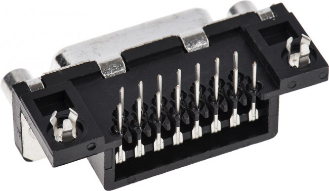 D15S13A4GV00LF, D-Sub Standard Connectors 15P RA SOLDER FEMALE EUROPE STANDARD