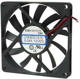 Вентилятор 80x15 CUI iNC CFM-8010V-12 12v 0.4a 5-6 тыс об. 4pin