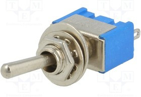KNX3, Переключатель: тумблер, Пол: 3, SP3T, ON-OFF-ON, Выводы: под пайку