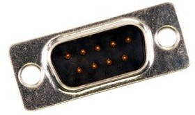 172704-0075, D-Sub Connector 9 Poles, Plug, Solder Cup
