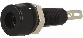 R1-22-B, Гнездо, "банан" 4мм, 10А, 60ВDC, черный, никелированные, -10-80°C R1-22-B, Гнездо, "банан" 4мм, 10А, 60ВDC, черный, никелированные, -10-80°C