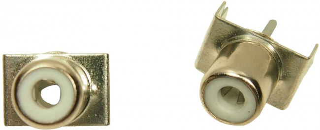 FC68403, Аудио / видео разъем RCA, 1 позиция, 2 контакт(-ов), Гнездо