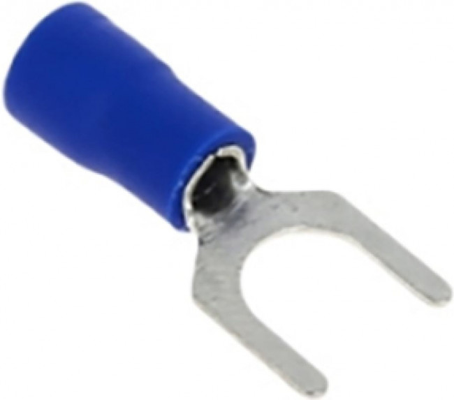 Наконечник Вилочный Изолированный М4 1,5-2,5 - 0,6 мм, синий, 10 шт, 39372