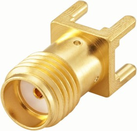 32K10K-400L5, SMA Series, jack Surface Mount SMA Connector, 50, Solder Termination, Straight Body