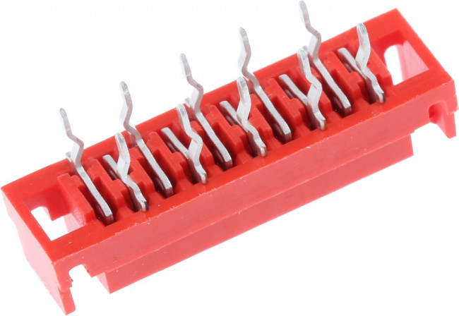 1-338068-0, Conn Socket Strip SKT 10Power POS 1.27mm Solder ST Top Entry Thru-Hole T/R