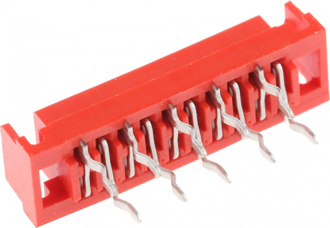 1-338068-0, Conn Socket Strip SKT 10Power POS 1.27mm Solder ST Top Entry Thru-Hole T/R
