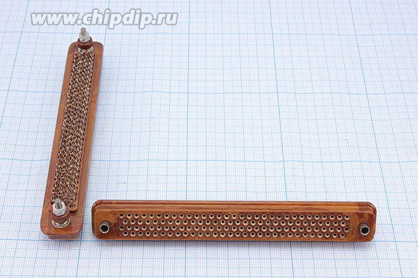 Прямоугольная соединительная розетка, шаг P3.5мм, 122 гнезда,гиперболоидные гнёзда; №15665 гн ПрС\P3,5\122HP\ \\ГРПМ2-122ГПл2