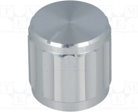 GS6.4-15X15, Ручка 15мм Цвет Цвет серебристый для потенциометра с валом 6.4мм