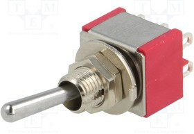 IC2101T1B1M1QE, Переключатель: тумблер, Пол: 2, DPDT, ON-ON, 5A/125ВAC, 5A/28ВDC