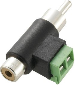 CLB-JL-8106, Phono Plug to Socket Adaptor, 2x Screw Terminal Connectors